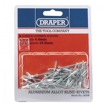 Blind Rivets, 4 x 10mm (50 Piece) Blind Rivets, 4 x 10mm (50 Piece)