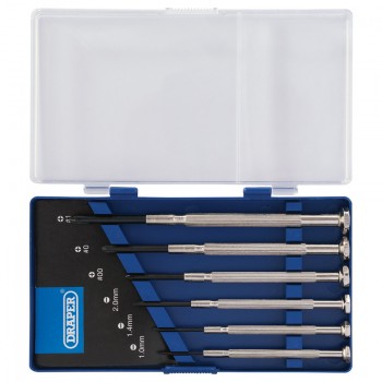 Precision Screwdriver Set, 3 x Plain Slot, 3 x Cross Slot (6 Piece) Precision Screwdriver Set, 3 x Plain Slot, 3 x Cross Slot (6 Piece)