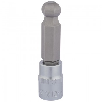 Ball End Hexagonal Socket Bits, 3/8” Sq. Dr., 12mm Ball End Hexagonal Socket Bits, 3/8” Sq. Dr., 12mm