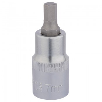 Hexagonal Socket Bits, 1/2&rdquo; Sq. Dr., 7mm