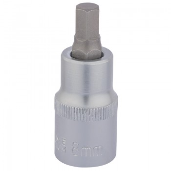 Hexagonal Socket Bits, 1/2” Sq. Dr., 8mm Hexagonal Socket Bits, 1/2” Sq. Dr., 8mm