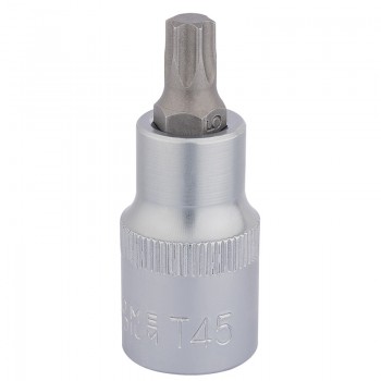 Draper TX-STAR® Socket Bit, 1/2” Sq. Dr., T45 x 55mm Draper TX-STAR® Socket Bit, 1/2” Sq. Dr., T45 x 55mm