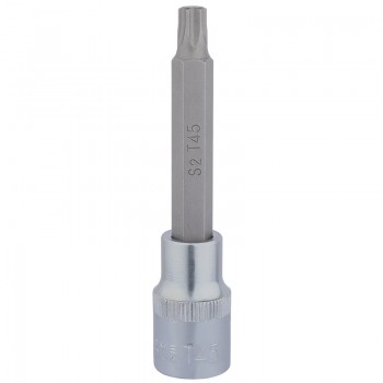 Draper TX-STAR® Socket Bit, 1/2” Sq. Dr., T45 x 100mm Draper TX-STAR® Socket Bit, 1/2” Sq. Dr., T45 x 100mm
