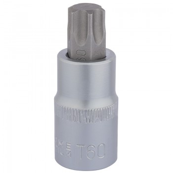 Draper TX-STAR® Socket Bit, 1/2” Sq. Dr., T60 x 55mm Draper TX-STAR® Socket Bit, 1/2” Sq. Dr., T60 x 55mm