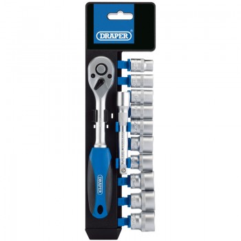 Metric Socket and Ratchet Set, 3/8” Sq. Dr. (12 Piece) Metric Socket and Ratchet Set, 3/8” Sq. Dr. (12 Piece)