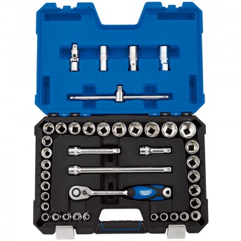 Draper Expert Combined MM/AF Socket Set, 1/2” Sq. Dr. (41 Piece) Draper Expert Combined MM/AF Socket Set, 1/2” Sq. Dr. (41 Piece)