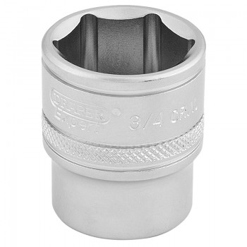 6 Point Imperial Socket, 3/8” Sq. Dr., 3/4” 6 Point Imperial Socket, 3/8” Sq. Dr., 3/4”