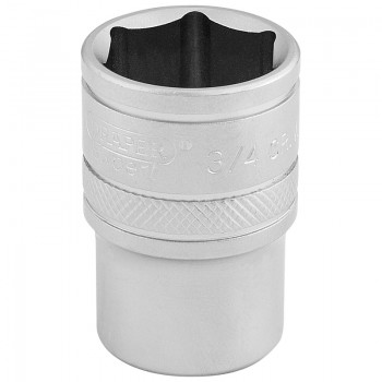 6 Point Imperial Socket, 1/2” Sq. Dr., 3/4” 6 Point Imperial Socket, 1/2” Sq. Dr., 3/4”