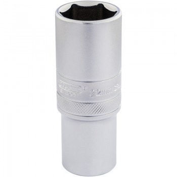 6 Point Metric Deep Socket, 1/2” Sq. Dr., 22mm 6 Point Metric Deep Socket, 1/2” Sq. Dr., 22mm