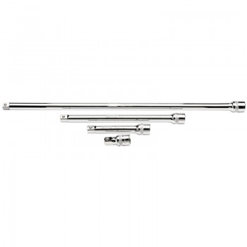 Extension Bar Set, 1/2” Sq. Dr., Polished Chrome (4 Piece) Extension Bar Set, 1/2” Sq. Dr., Polished Chrome (4 Piece)
