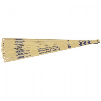 Bi-metal Hacksaw Blades, 300mm, 24tpi (Pack of 10) Bi-metal Hacksaw Blades, 300mm, 24tpi (Pack of 10)