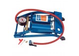 Double Cylinder Foot Pump with Pressure Gauge