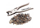 Interchangeable Hole Punch and Eyelet Pliers, 210mm