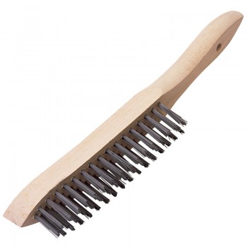 Heavy Duty 3 Row Wire Scratch Brush, 310mm Heavy Duty 3 Row Wire Scratch Brush, 310mm