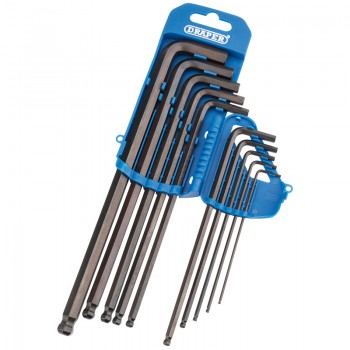 Extra Long Metric Hex. and Ball End Hex. Key Set (10 Piece) Extra Long Metric Hex. and Ball End Hex. Key Set (10 Piece)