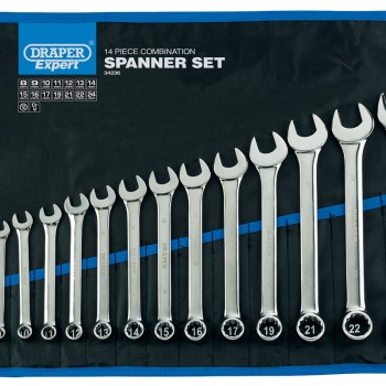 Draper HI-TORQ® Metric Combination Spanner Set (14 Piece) Draper HI-TORQ® Metric Combination Spanner Set (14 Piece)