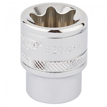 Draper TX-STAR® Socket, 3/8” Sq. Dr., E20 Draper TX-STAR® Socket, 3/8” Sq. Dr., E20