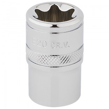 Draper TX-STAR® Socket, 1/2” Sq. Dr., E20 Draper TX-STAR® Socket, 1/2” Sq. Dr., E20