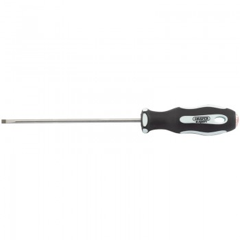 Plain Slot Soft Grip Parallel Tip Screwdriver, 3 x 100mm Plain Slot Soft Grip Parallel Tip Screwdriver, 3 x 100mm