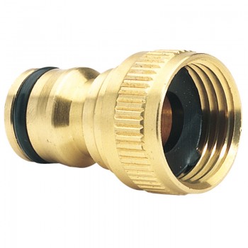 Brass Garden Hose Tap Connector, 1/2&rdquo;