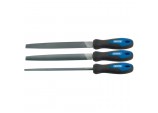 Soft Grip Engineer&rsquo;s File Set, 200mm (3 Piece)