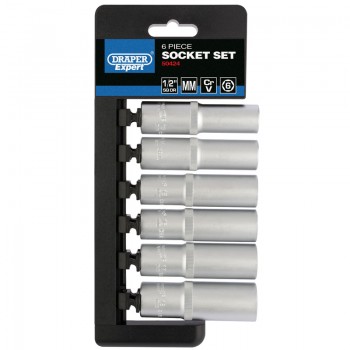 Metric Deep Socket Set, 1/2” Sq. Dr. (6 Piece) Metric Deep Socket Set, 1/2” Sq. Dr. (6 Piece)