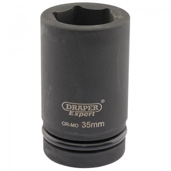 Expert HI-TORQ® 6 Point Deep Impact Socket, 1” Sq. Dr., 35mm Expert HI-TORQ® 6 Point Deep Impact Socket, 1” Sq. Dr., 35mm