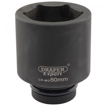Expert HI-TORQ® 6 Point Deep Impact Socket, 1” Sq. Dr., 60mm Expert HI-TORQ® 6 Point Deep Impact Socket, 1” Sq. Dr., 60mm