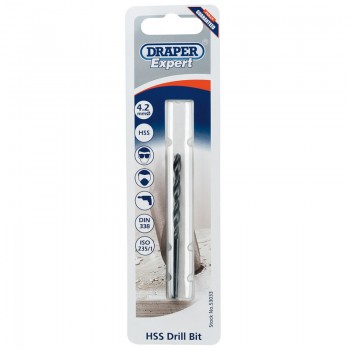 4.2mm HSS Twist Drill for 5 x 0.8 Taps 4.2mm HSS Twist Drill for 5 x 0.8 Taps