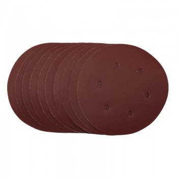 Sanding Discs, 150mm, Hook & Loop, 240 Grit, (Pack of 10) Sanding Discs, 150mm, Hook & Loop, 240 Grit, (Pack of 10)