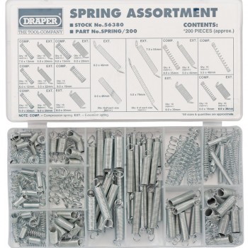 Compression and Extension Spring Assortment (200 Piece)