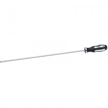 Plain Slot Extra Long Reach Soft Grip Screwdriver, 8 x 450mm Plain Slot Extra Long Reach Soft Grip Screwdriver, 8 x 450mm