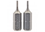 Hexagonal Insert Bit, 1.5mm, 1/4&rdquo; Hex, 25mm Long (Pack of 2)