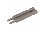 Hexagonal Insert Bit, 5mm, 1/4&rdquo; Hex, 25mm Long (Pack of 2)