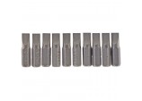 Plain Slot Insert Bit, 6mm, 1/4&rdquo; Hex, 25mm Long (Pack of 10)