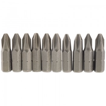 Cross Slot Insert Bit, 1/4” Hex, 25mm Long, No.2 (Pack of 10) Cross Slot Insert Bit, 1/4” Hex, 25mm Long, No.2 (Pack of 10)