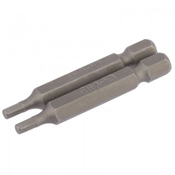 Hexagonal Insert Bit, 3mm, 1/4” Hex, 50mm Long (Pack of 2) Hexagonal Insert Bit, 3mm, 1/4” Hex, 50mm Long (Pack of 2)