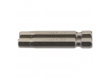Hexagonal Insert Bit, 6mm, 1/4&rdquo; Hex, 50mm Long (Pack of 2)