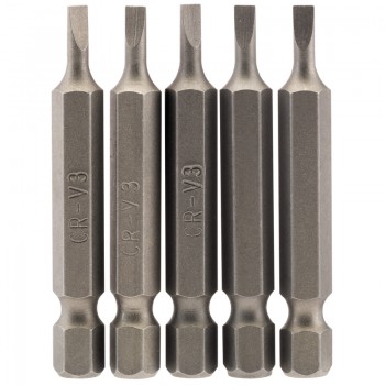 Plain Slot Insert Bit, 3mm, 1/4” Hex, 50mm Long (Pack of 5) Plain Slot Insert Bit, 3mm, 1/4” Hex, 50mm Long (Pack of 5)