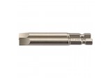 Plain Slot Insert Bit, 8mm, 1/4&rdquo; Hex, 75mm Long (Pack of 2)