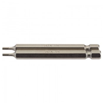 Hexagonal Insert Bit, 2mm, 1/4” Hex, 75mm Long (Pack of 2) Hexagonal Insert Bit, 2mm, 1/4” Hex, 75mm Long (Pack of 2)