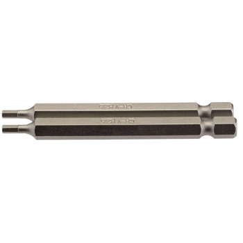 Hexagonal Insert Bit, 2.5mm, 1/4” Hex, 75mm Long (Pack of 2) Hexagonal Insert Bit, 2.5mm, 1/4” Hex, 75mm Long (Pack of 2)