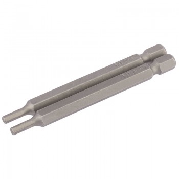 Hexagonal Insert Bit, 3mm, 1/4” Hex, 75mm Long (Pack of 2) Hexagonal Insert Bit, 3mm, 1/4” Hex, 75mm Long (Pack of 2)