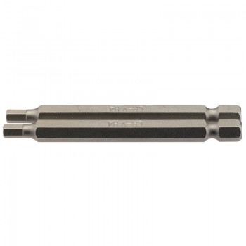 Hexagonal Insert Bit, 4mm, 1/4” Hex, 75mm Long (Pack of 2) Hexagonal Insert Bit, 4mm, 1/4” Hex, 75mm Long (Pack of 2)