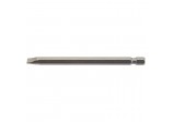 Plain Slot Insert Bit, 6.5mm, 1/4&rdquo; Hex, 100mm Long (Pack of 1)