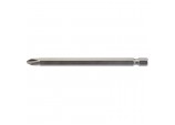 Cross Slot Insert Bit, 1/4” Hex, 100mm Long, No.2 (Pack of 1)