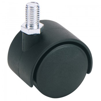 Twin Nylon Bolt Castor, 40mm Diameter, S.W.L. 25kg Twin Nylon Bolt Castor, 40mm Diameter, S.W.L. 25kg