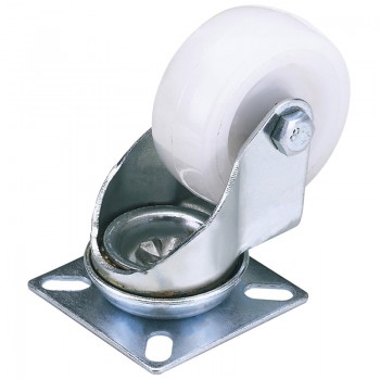 Swivel Plate Fixing Nylon Wheel, 50mm Diameter, S.W.L. 50kg Swivel Plate Fixing Nylon Wheel, 50mm Diameter, S.W.L. 50kg
