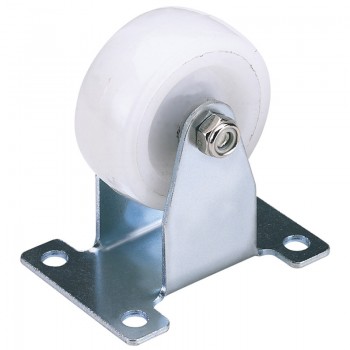 Fixed Plate Fixing Nylon Wheel, 100mm Diameter, S.W.L. 125kg Fixed Plate Fixing Nylon Wheel, 100mm Diameter, S.W.L. 125kg