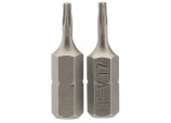 Draper TX-STAR® Insert Bit, 1/4” Hex, 25mm Long, T7 (Pack of 2)